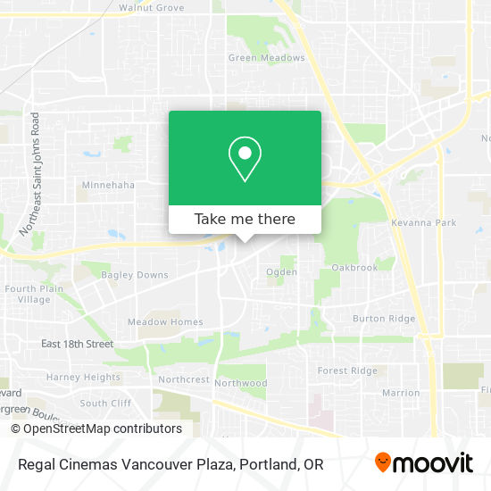 Mapa de Regal Cinemas Vancouver Plaza
