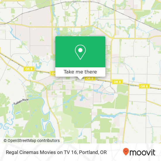 Regal Cinemas Movies on TV 16 map