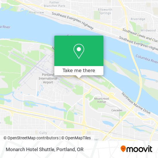 Mapa de Monarch Hotel Shuttle