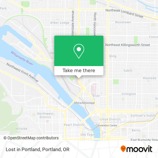 Lost in Portland map