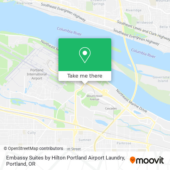 Embassy Suites by Hilton Portland Airport Laundry map