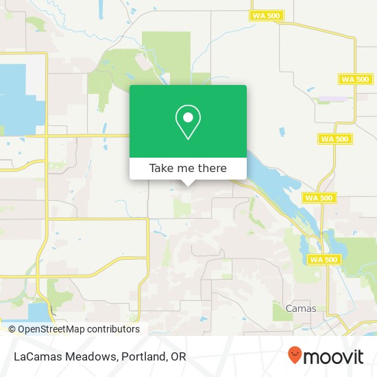 Mapa de LaCamas Meadows