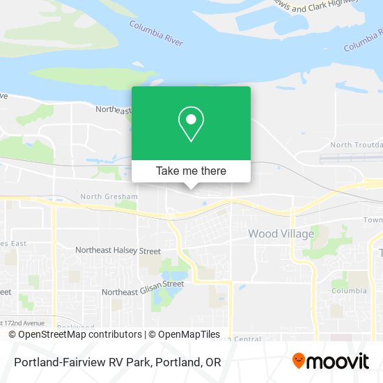 Portland-Fairview RV Park map
