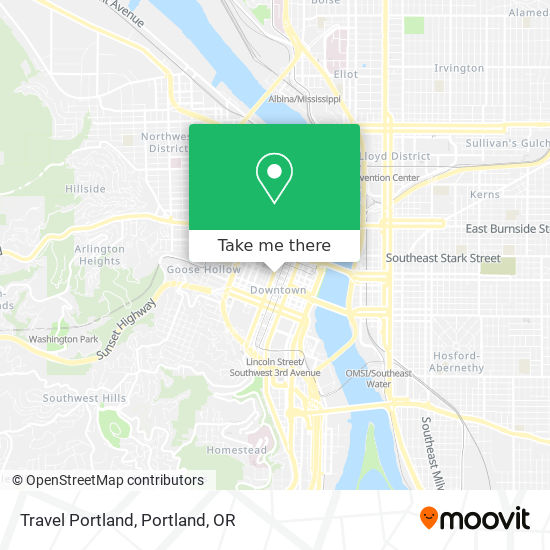 Travel Portland map