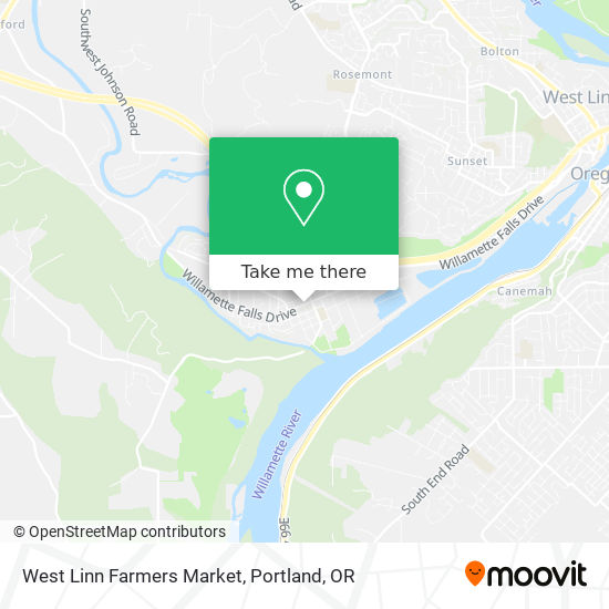 Mapa de West Linn Farmers Market