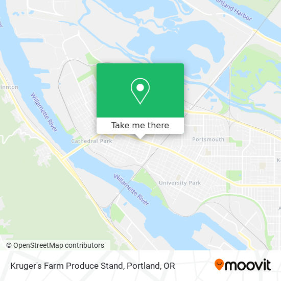 Kruger's Farm Produce Stand map