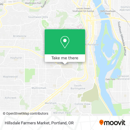 Mapa de Hillsdale Farmers Market