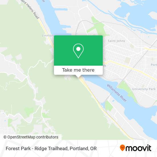 Mapa de Forest Park - Ridge Trailhead