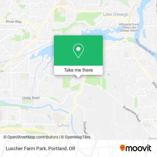 Luscher Farm Park map