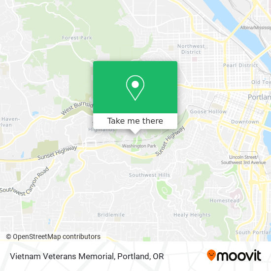 Vietnam Veterans Memorial map