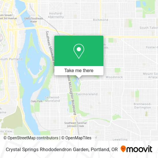 Mapa de Crystal Springs Rhododendron Garden