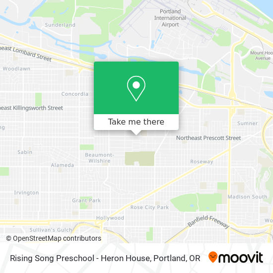 Mapa de Rising Song Preschool - Heron House