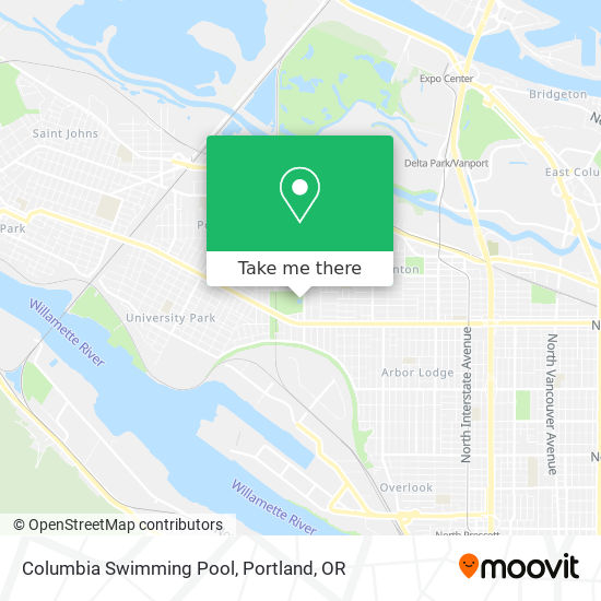 Mapa de Columbia Swimming Pool