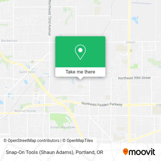 Snap-On Tools (Shaun Adams) map