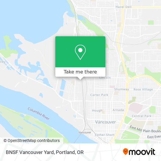 BNSF Vancouver Yard map