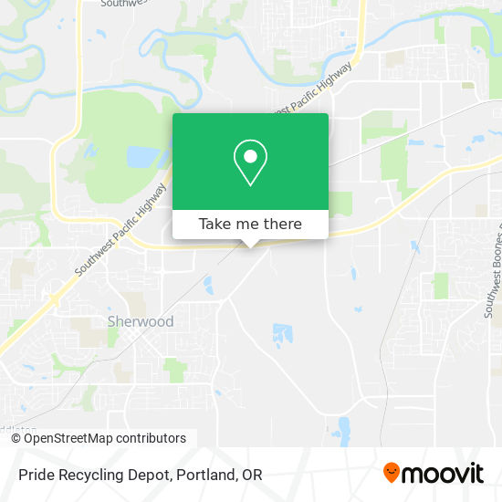 Pride Recycling Depot map