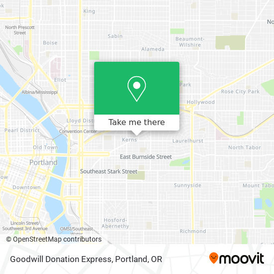 Mapa de Goodwill Donation Express