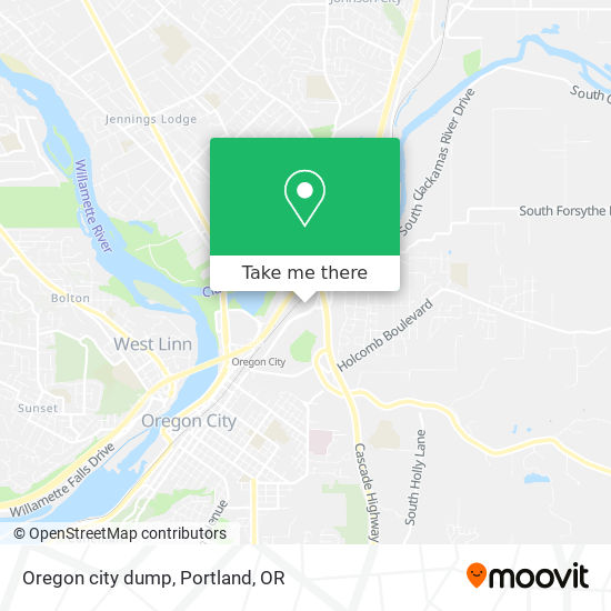 Oregon city dump map