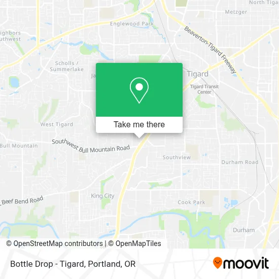 Bottle Drop - Tigard map