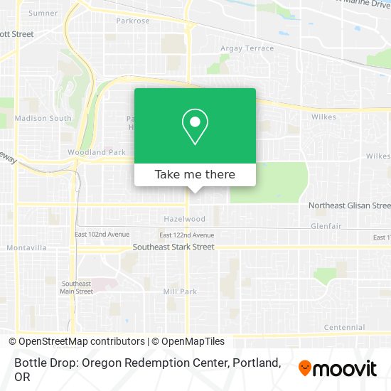 Mapa de Bottle Drop: Oregon Redemption Center