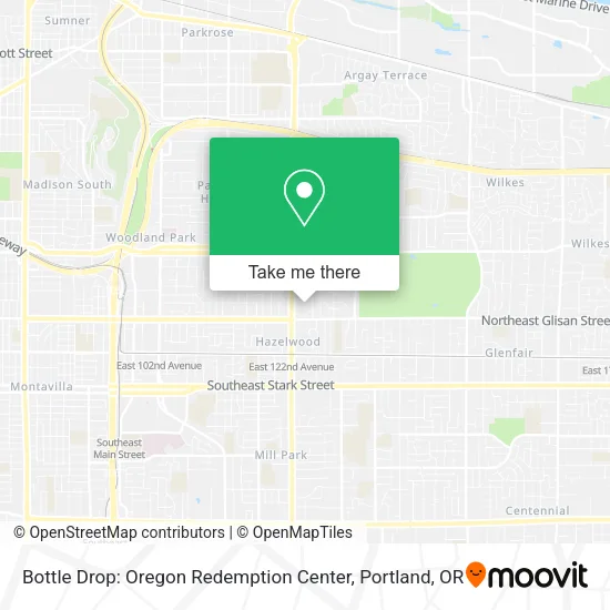 Bottle Drop: Oregon Redemption Center map