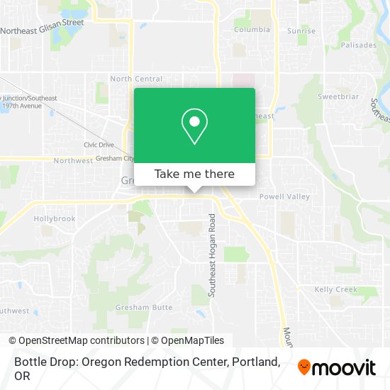 Mapa de Bottle Drop: Oregon Redemption Center