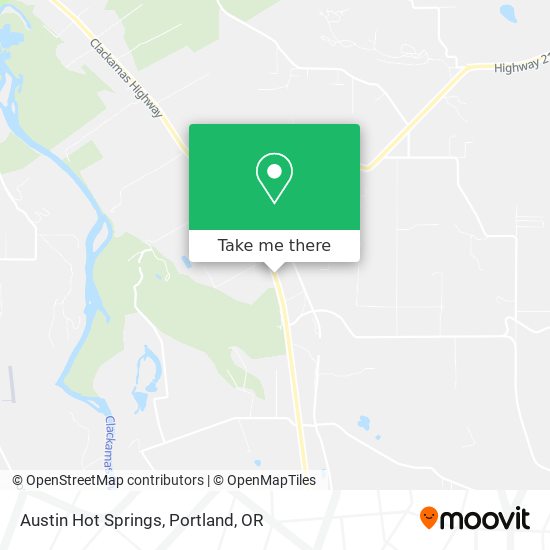 Mapa de Austin Hot Springs