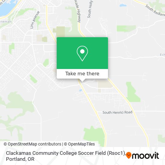 Mapa de Clackamas Community College Soccer Field (Rsoc1)