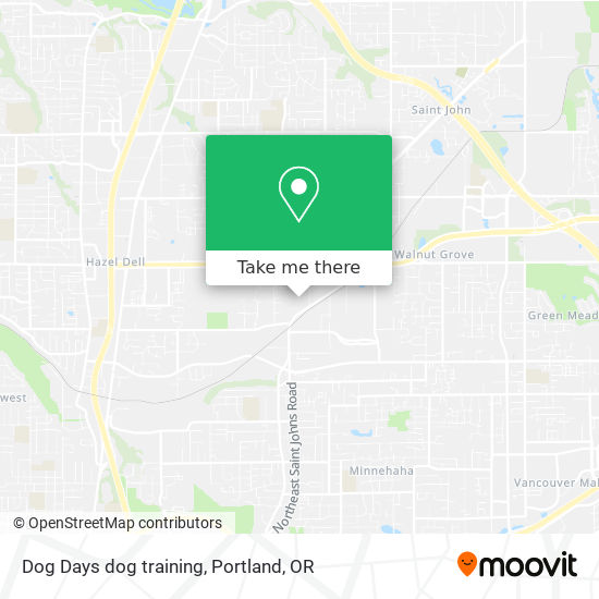 Mapa de Dog Days dog training