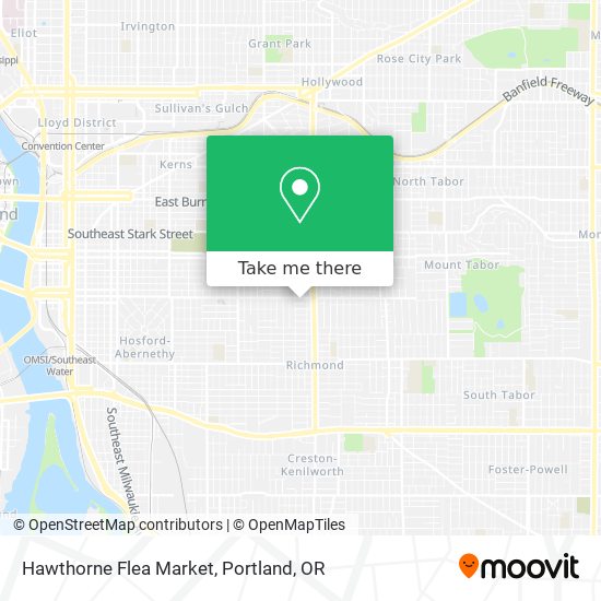 Hawthorne Flea Market map