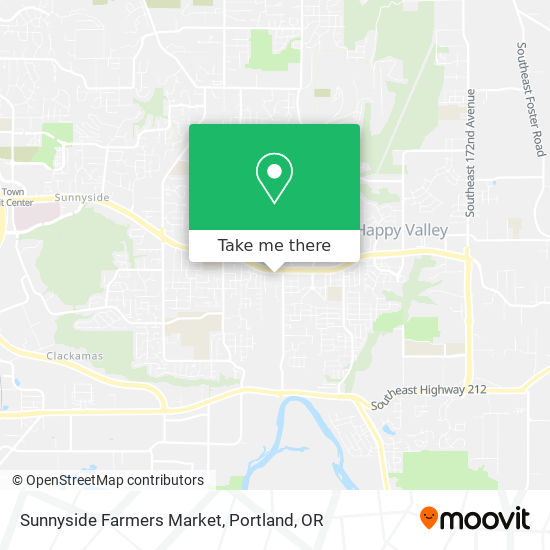 Sunnyside Farmers Market map