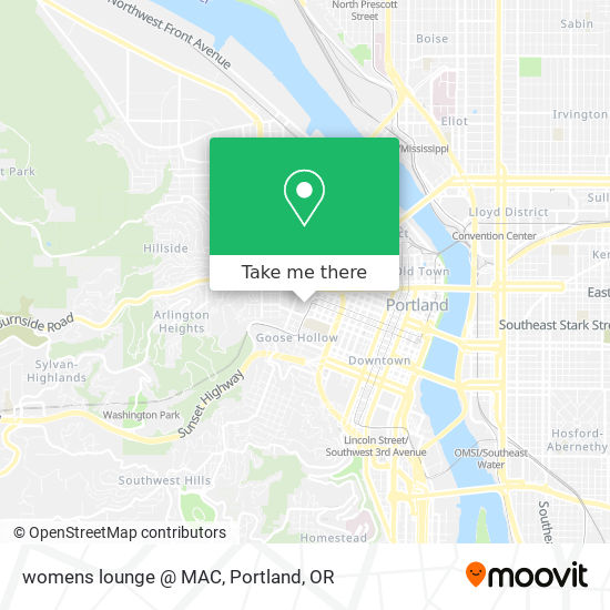 womens lounge @ MAC map