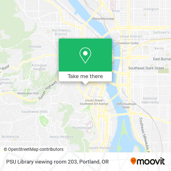 PSU Library viewing room 203 map