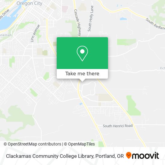 Clackamas Community College Library map