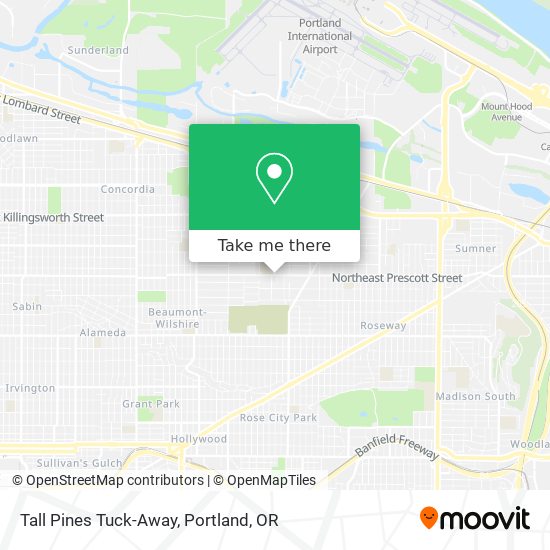 Tall Pines Tuck-Away map