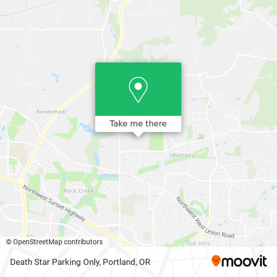 Death Star Parking Only map