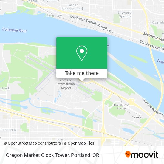 Mapa de Oregon Market Clock Tower