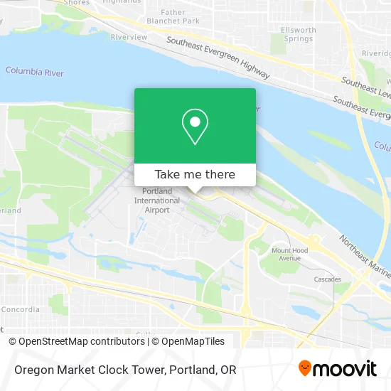 Oregon Market Clock Tower map