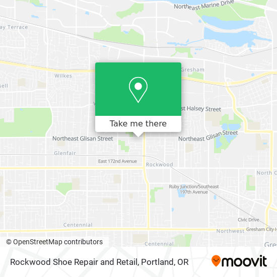 Rockwood Shoe Repair and Retail map
