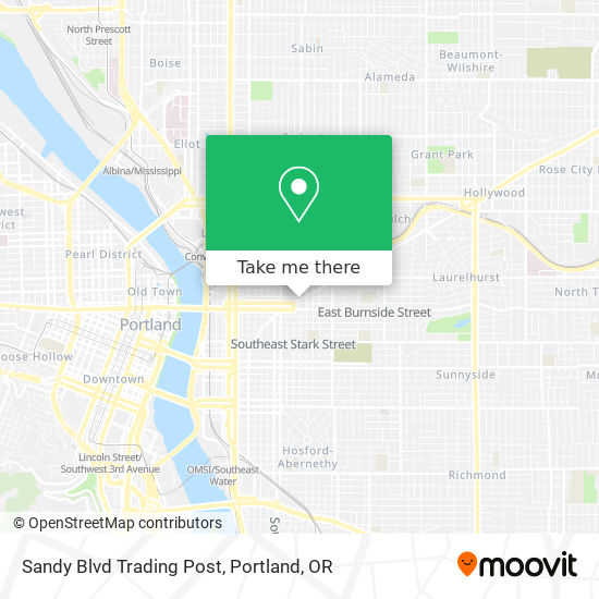 Mapa de Sandy Blvd Trading Post