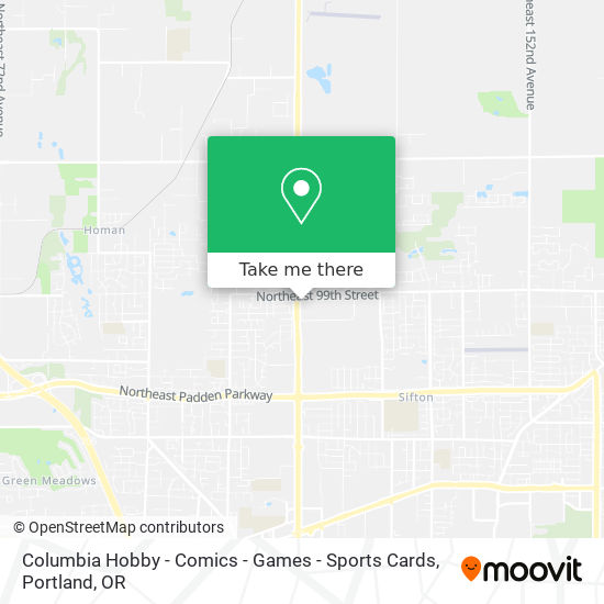 Columbia Hobby - Comics - Games - Sports Cards map