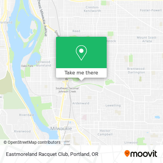 Eastmoreland Racquet Club map