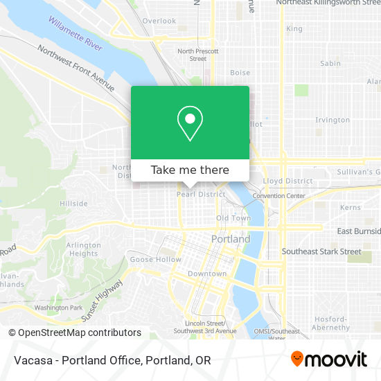 Vacasa - Portland Office map