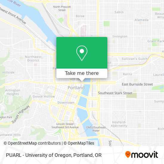 PUARL - University of Oregon map