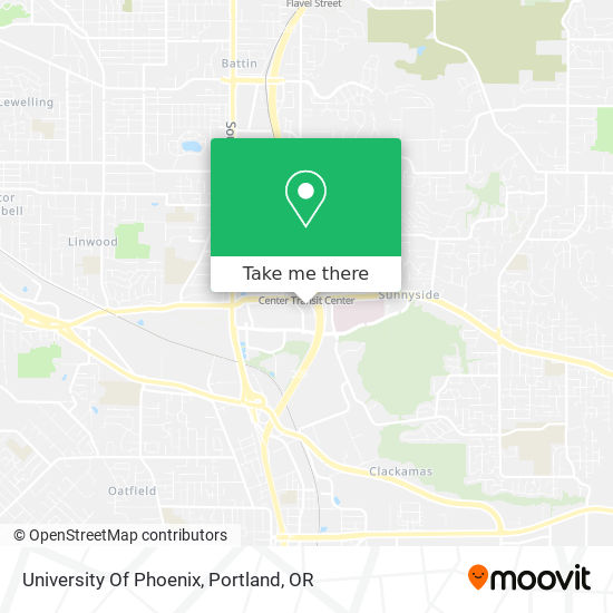 University Of Phoenix map