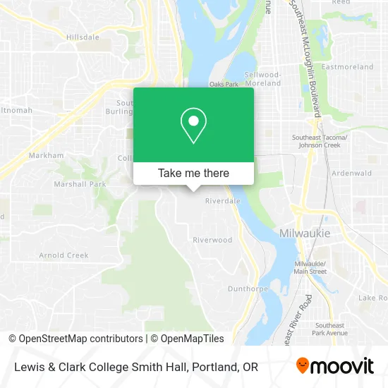 Lewis & Clark College Smith Hall map