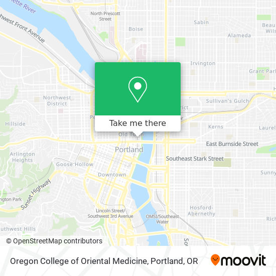 Oregon College of Oriental Medicine map