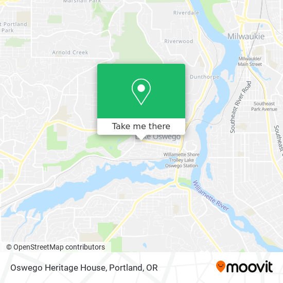 Mapa de Oswego Heritage House