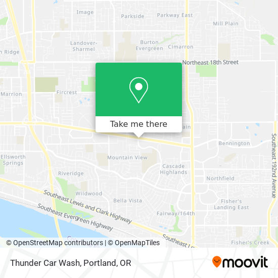 Thunder Car Wash map