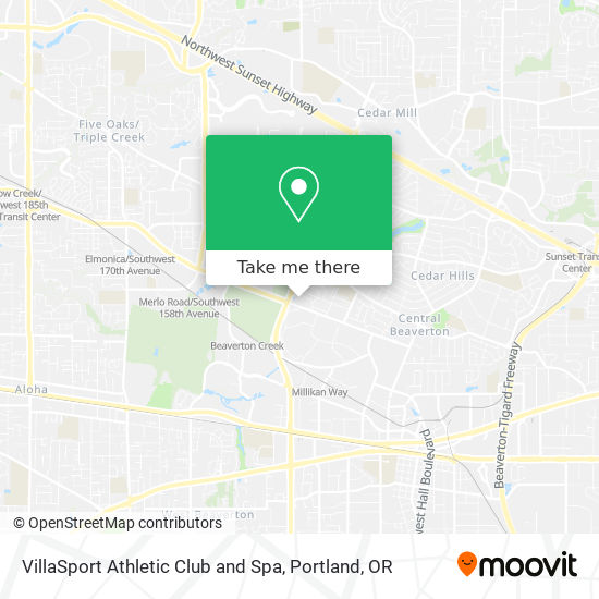 VillaSport Athletic Club and Spa map